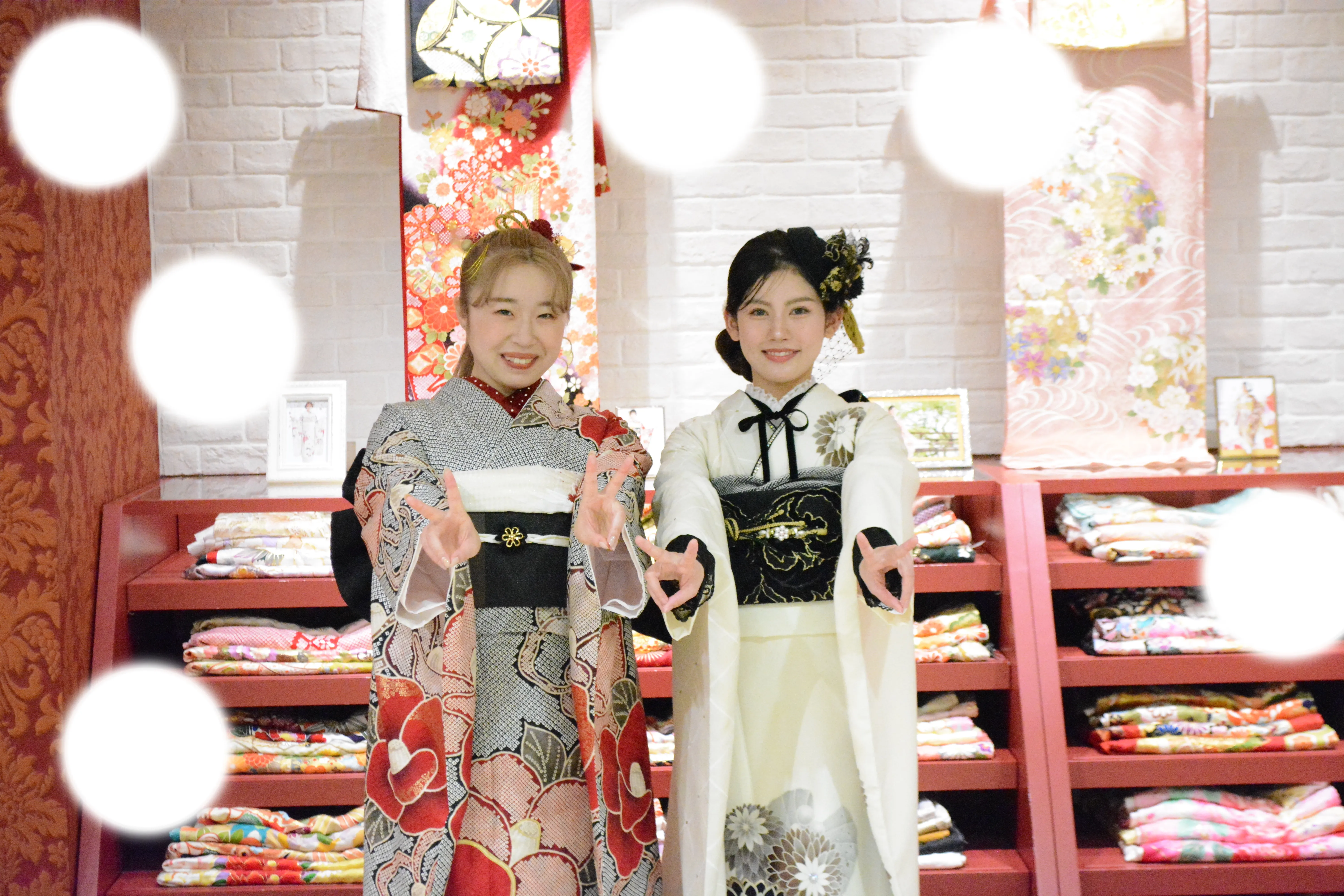 袴レンタル　白袴　ブラウン　