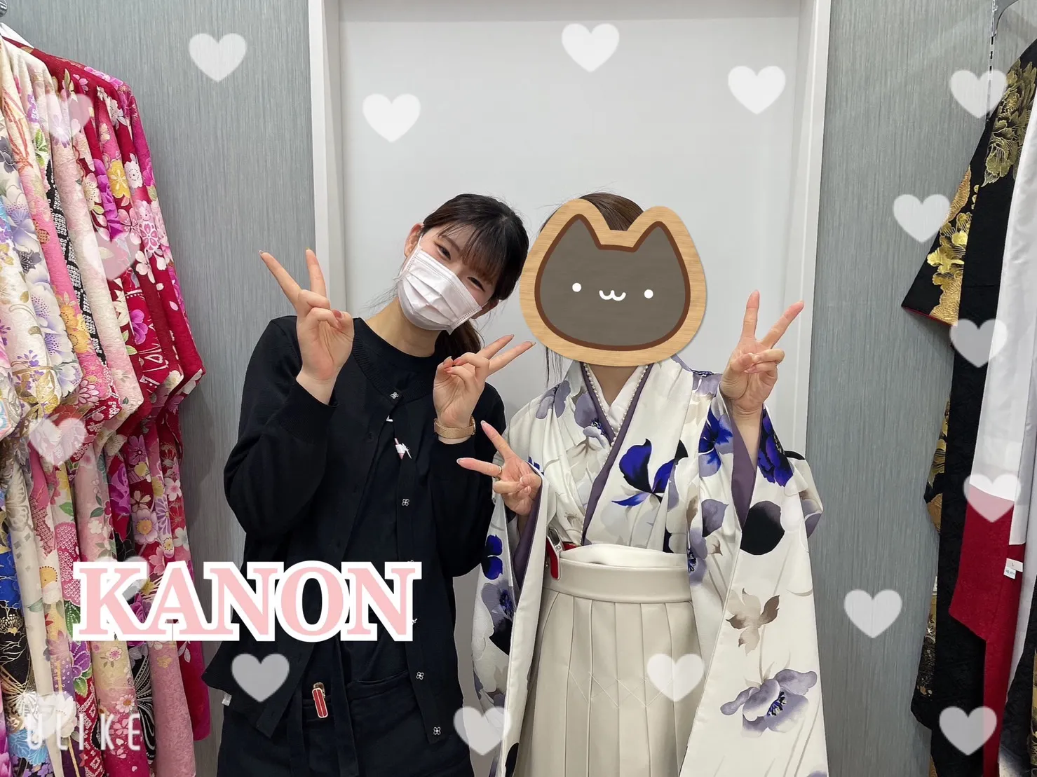 袴　レンタル　橿原　くすみ　中村里砂　ブルー