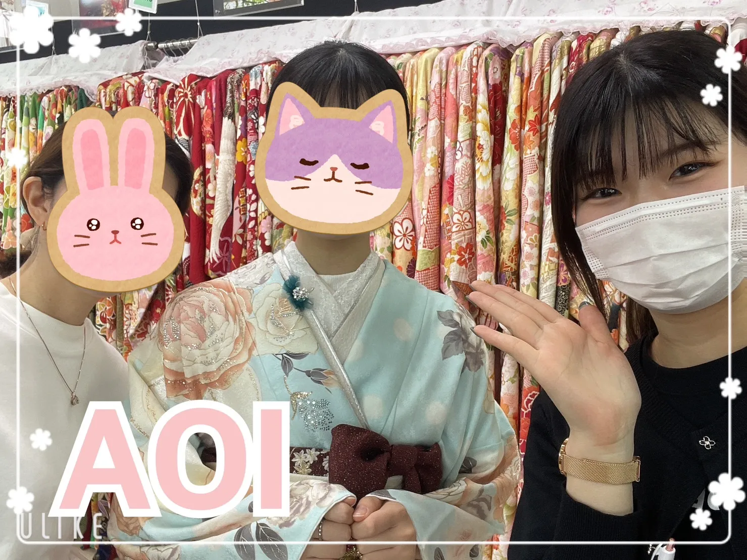 振袖　レンタル　奈良　前撮り撮影会　かわいい　ガーリー　ヘップバーン