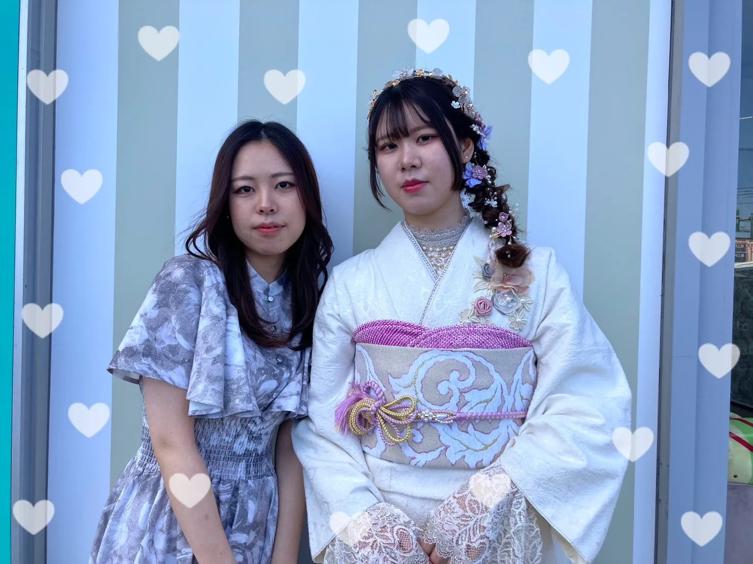 振袖レンタル　奈良　橿原　かわいい　おしゃれ　個性派　かわいい　くすみ　イマドキ　ピンク