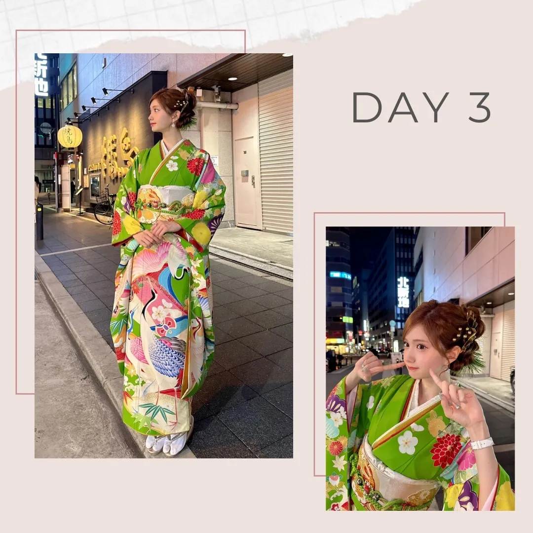 ひめか　振袖　周年　白　緑　黄緑　着物　RAISE　振袖レンタル　奈良　橿原　かわいい　おしゃれ　個性派　かわいい　かっこいい　くすみ　イマドキ　