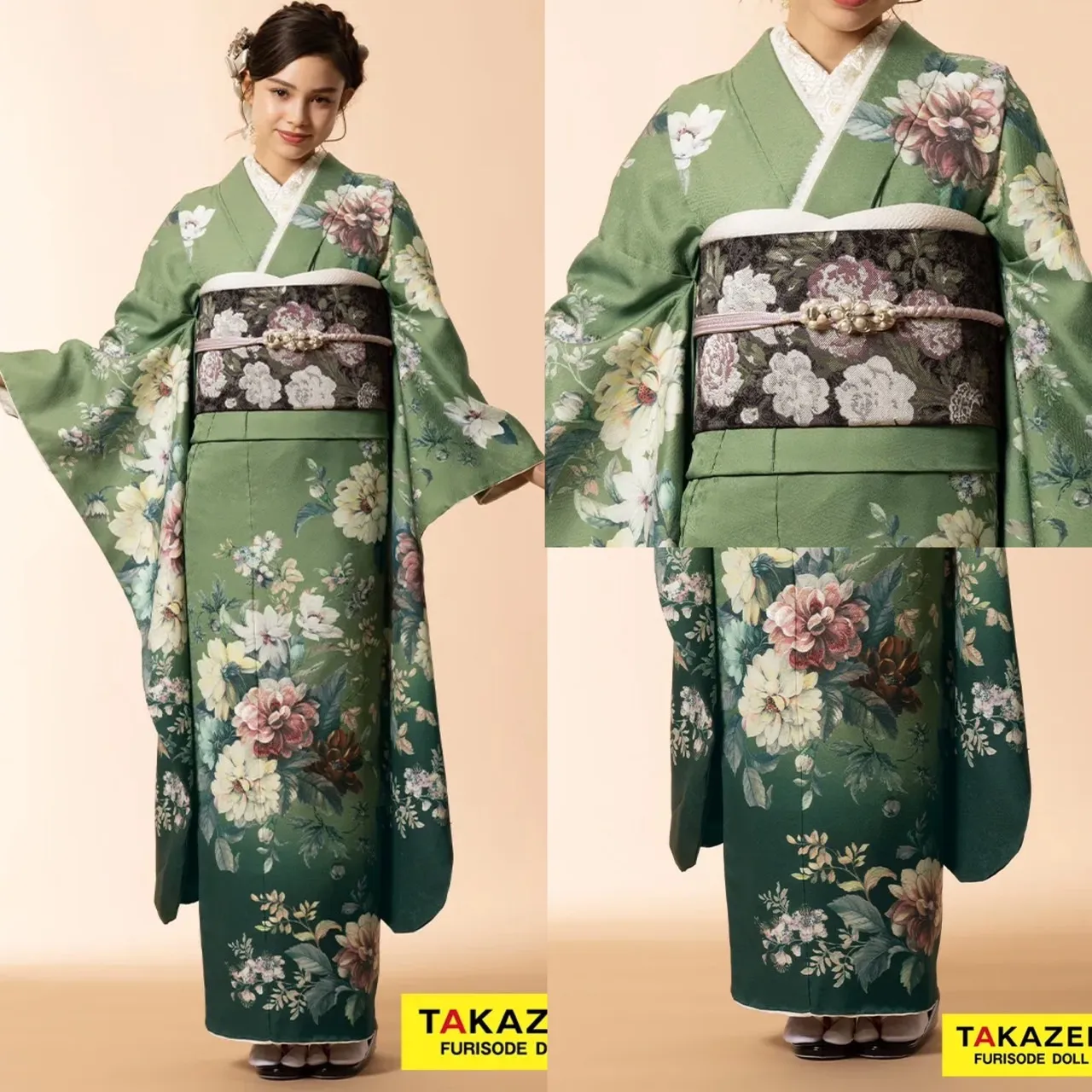 振袖レンタル　奈良　橿原　かわいい　おしゃれ　かわいい　かっこいい　くすみ　イマドキ　