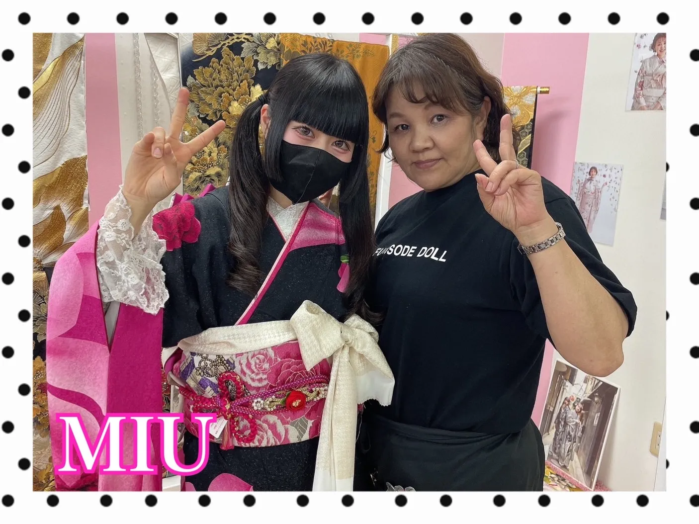 振袖　レンタル　奈良　おしゃれ　ピンク　黒　