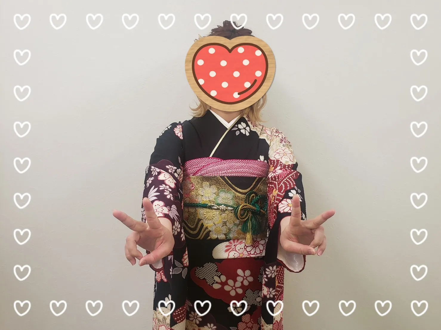 振袖　前撮り撮影会　レンタル　奈良　かわいい　オシャレ　イマドキ　古典　赤　黒