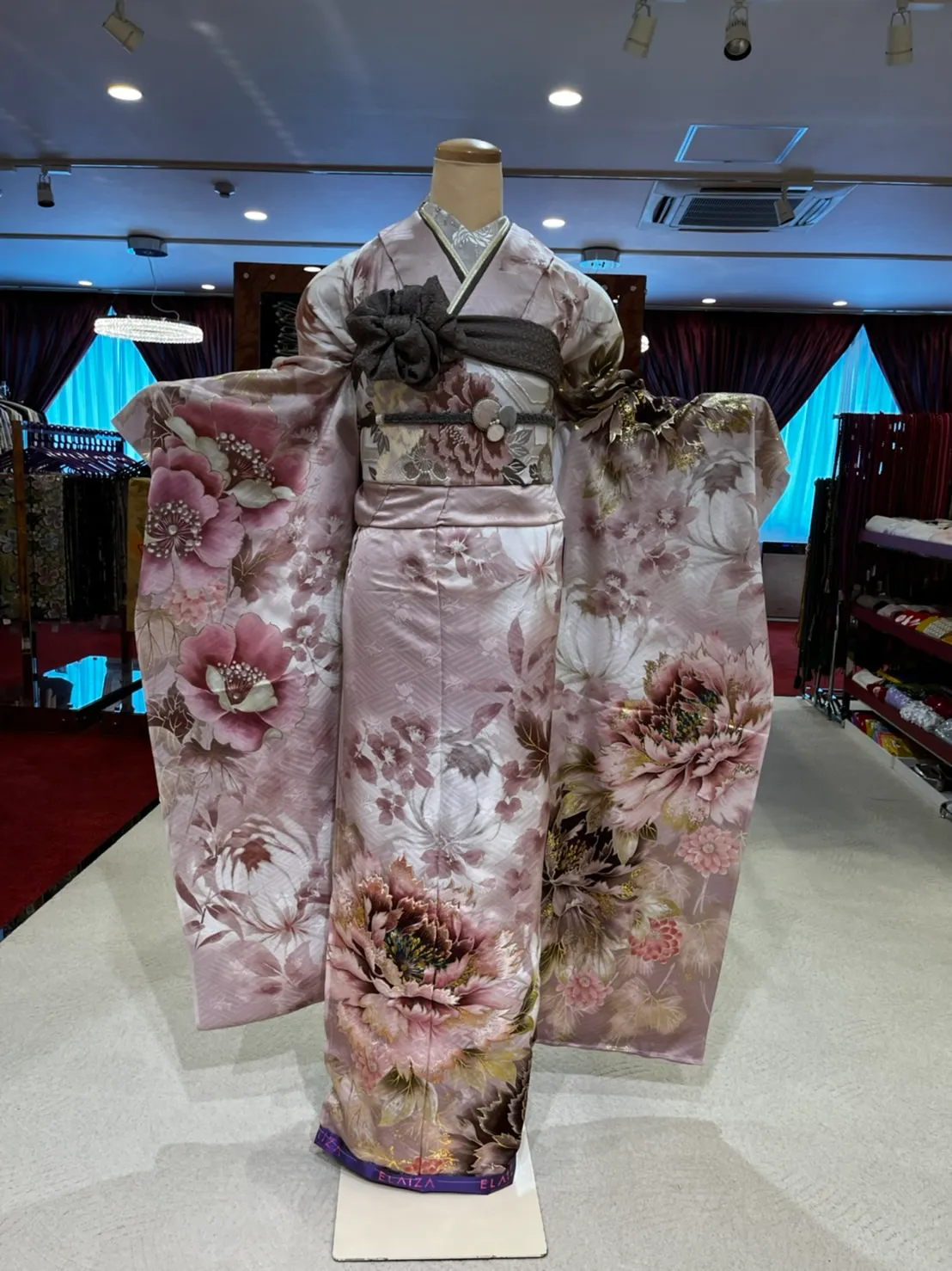 振袖　レンタル　池田エライザ　ピンク