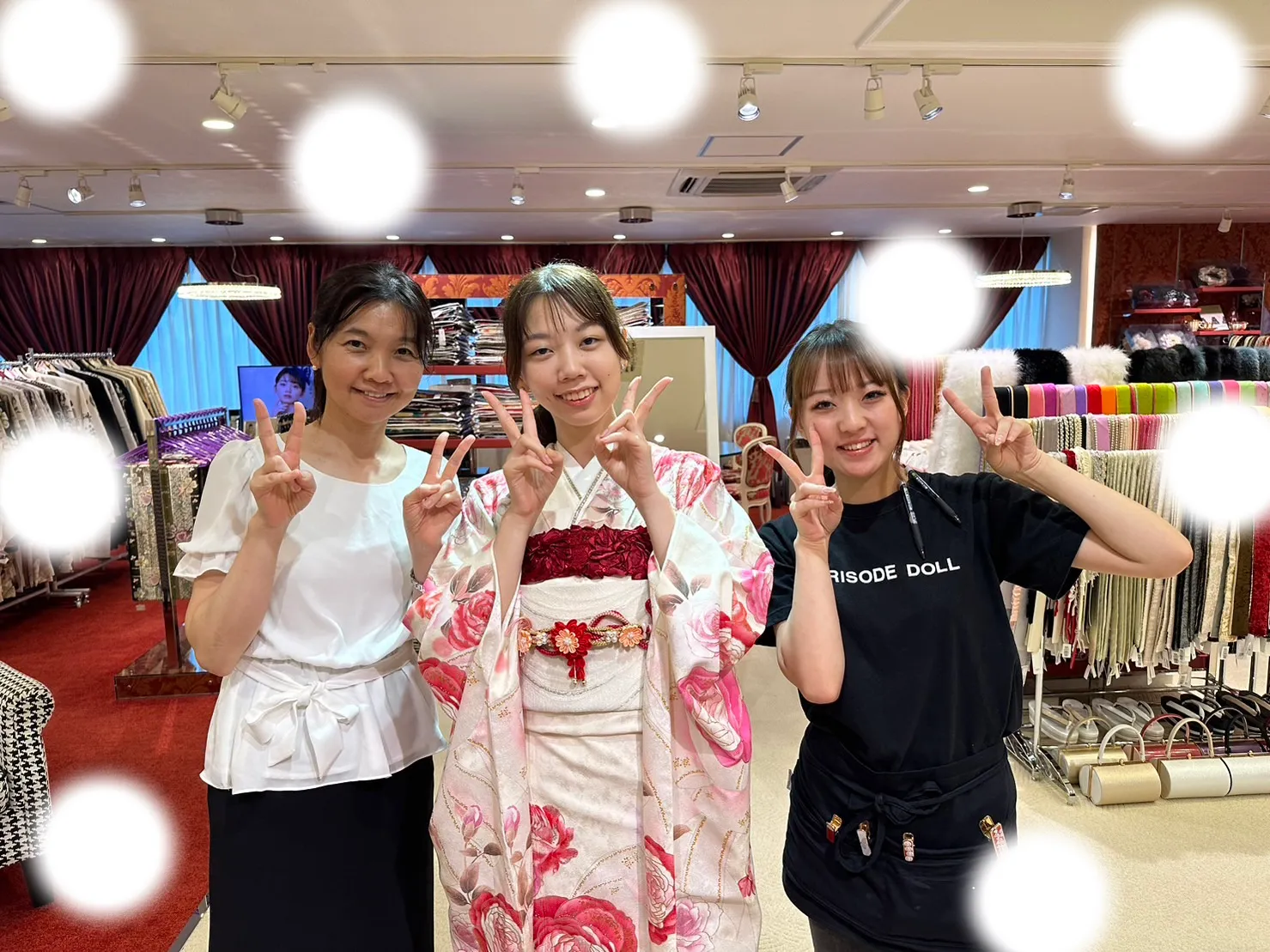 成人式　前撮り　梅田 ピンク
