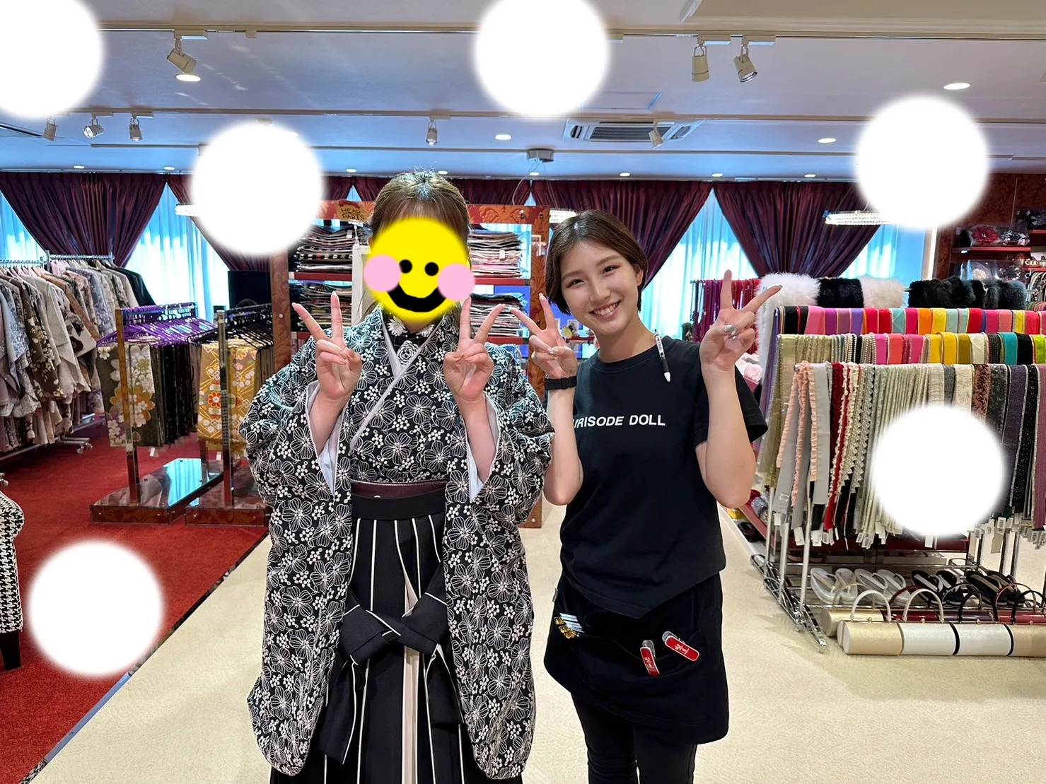 袴レンタル　イマドキ　くすみ　白　ブラウン