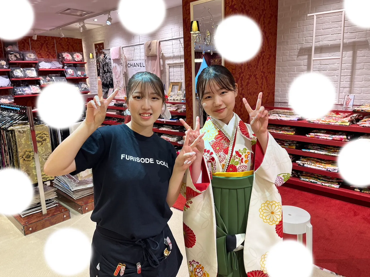 袴レンタル　白袴　ブラウン　