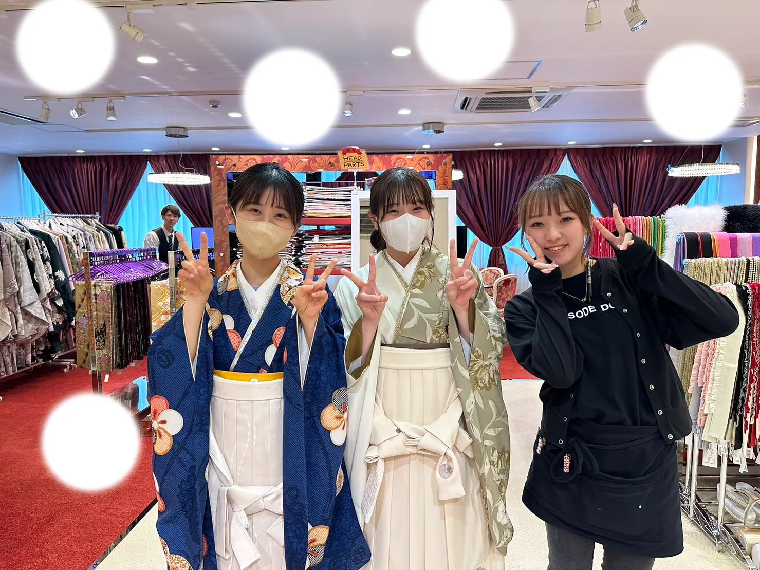 袴レンタル　白袴　ブラウン　