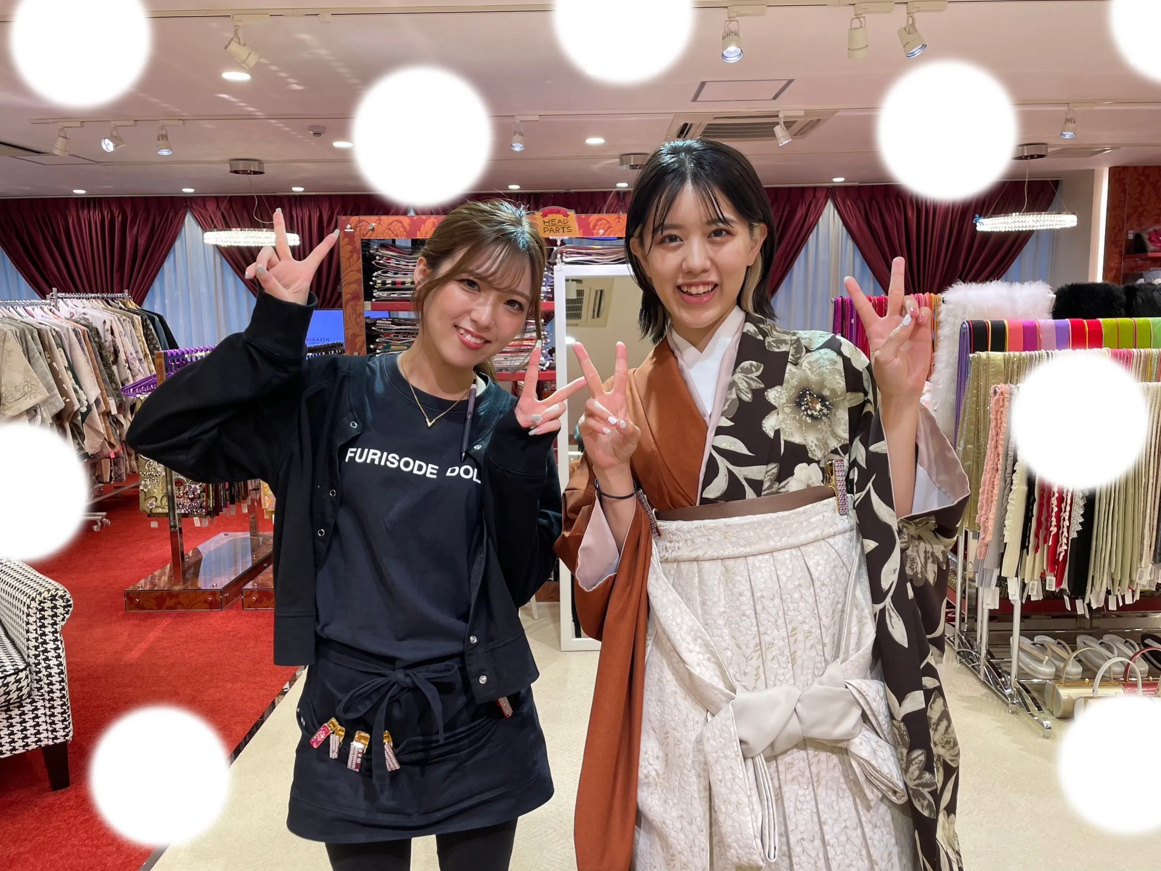 袴レンタル　白袴　ブラウン　