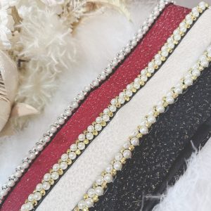 TAKAZEN姫路店　姫路市　重ね衿　おしゃれ　レース　パール　成人式振袖レンタル　袴レンタル