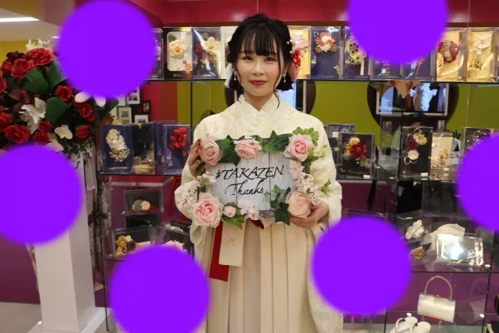TAKAZEN神戸店　袴　卒業式　前撮り撮影会　イマドキ　カワイイ　コディネート　振袖　レンタル　袴　