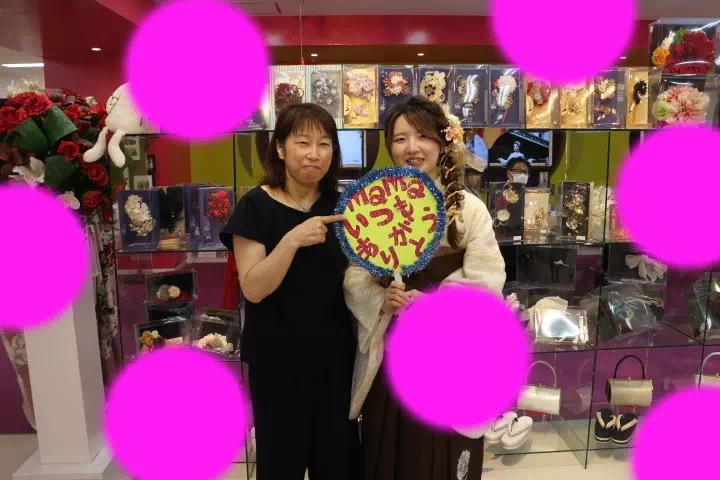 TAKAZEN神戸店袴　卒業式　前撮り撮影会　イマドキ　カワイイ　コディネート　振袖　レンタル　袴　