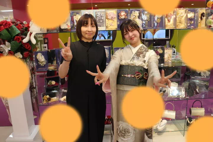 TAKAZEN神戸店くすみ古典　前撮り撮影会　イマドキ　カワイイ　コディネート　振袖　レンタル　袴　