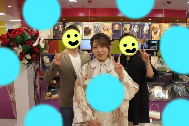 TAKAZEN神戸店くすみ　前撮り撮影会　イマドキ　カワイイ　コディネート　振袖　レンタル　袴　