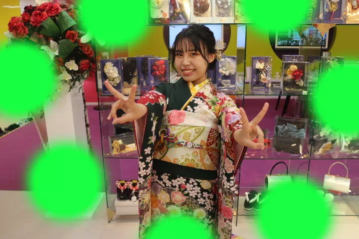 前撮り　振袖　撮影会　成人式　キラキラ　派手