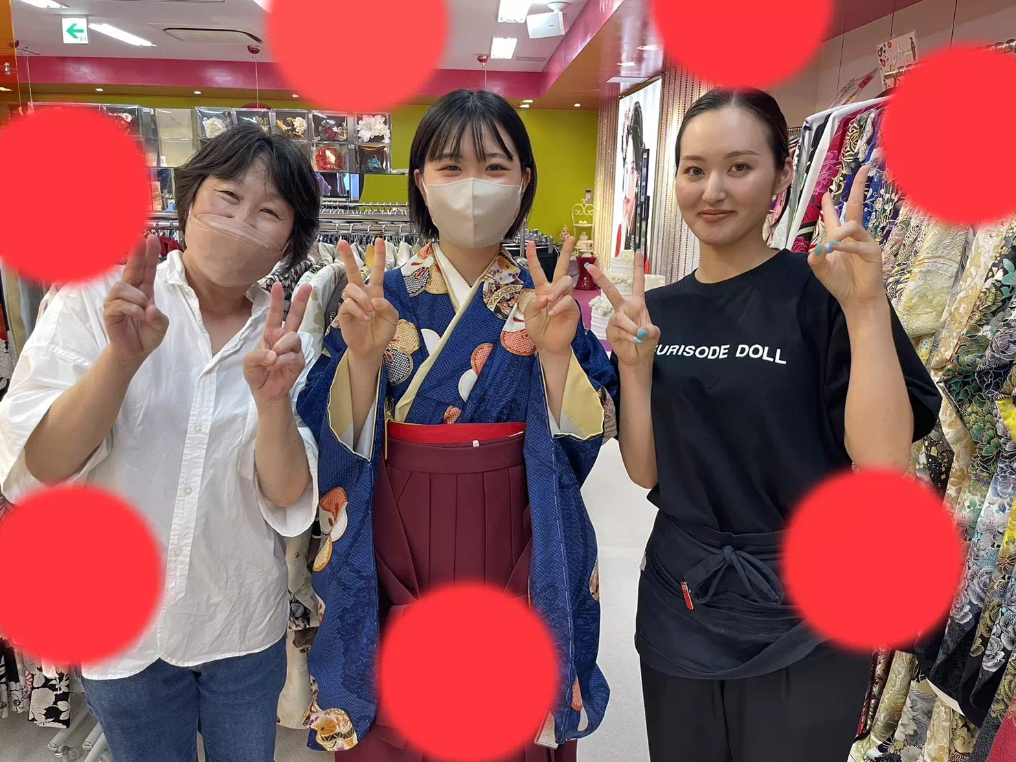 TAKAZEN神戸店　前撮り撮影会　卒業式　袴　古典　イマドキ　カワイイ　コディネート