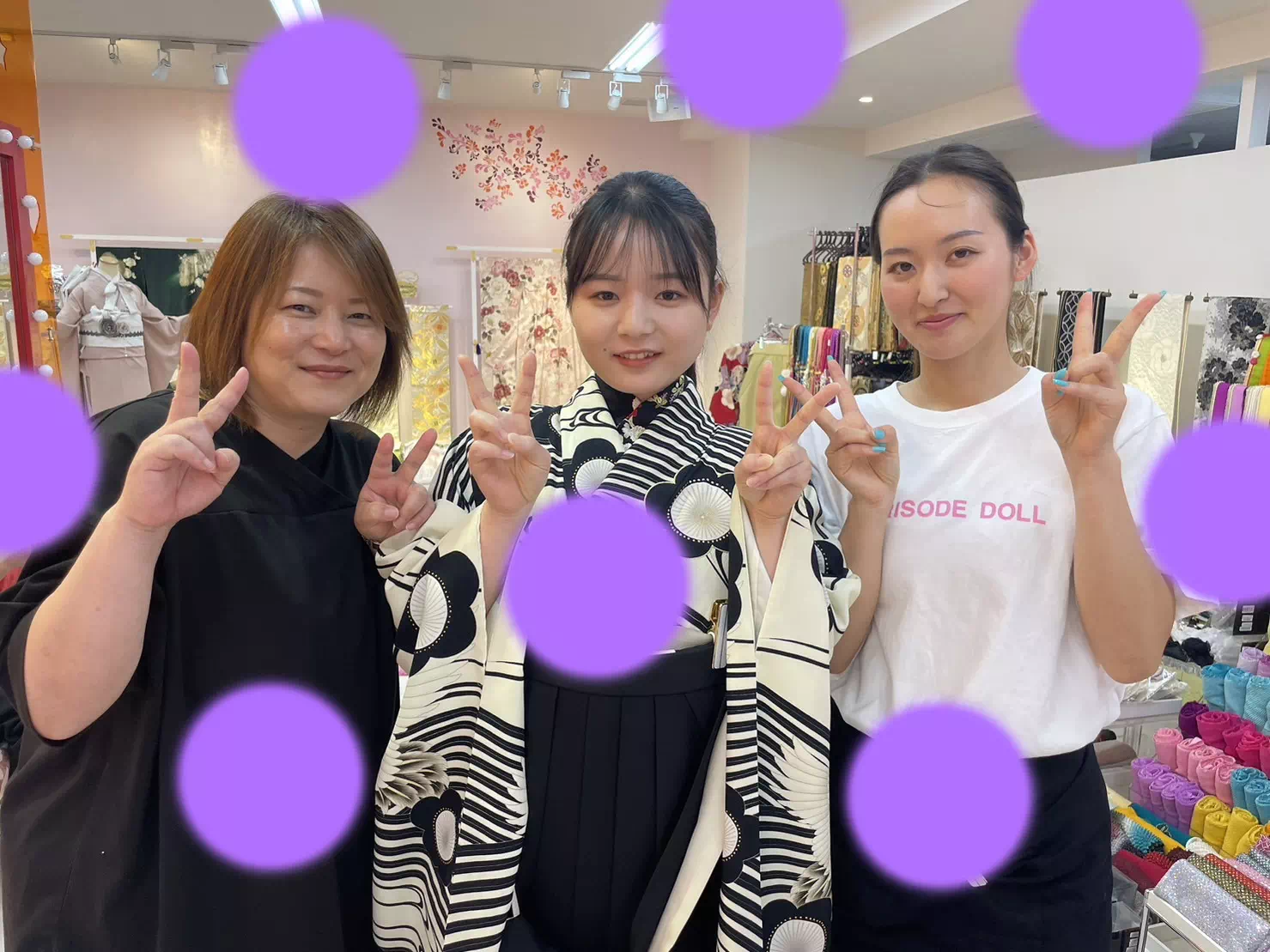 TAKAZEN神戸店袴　前撮り撮影会　イマドキ　カワイイ　コディネート　振袖　レンタル　袴　