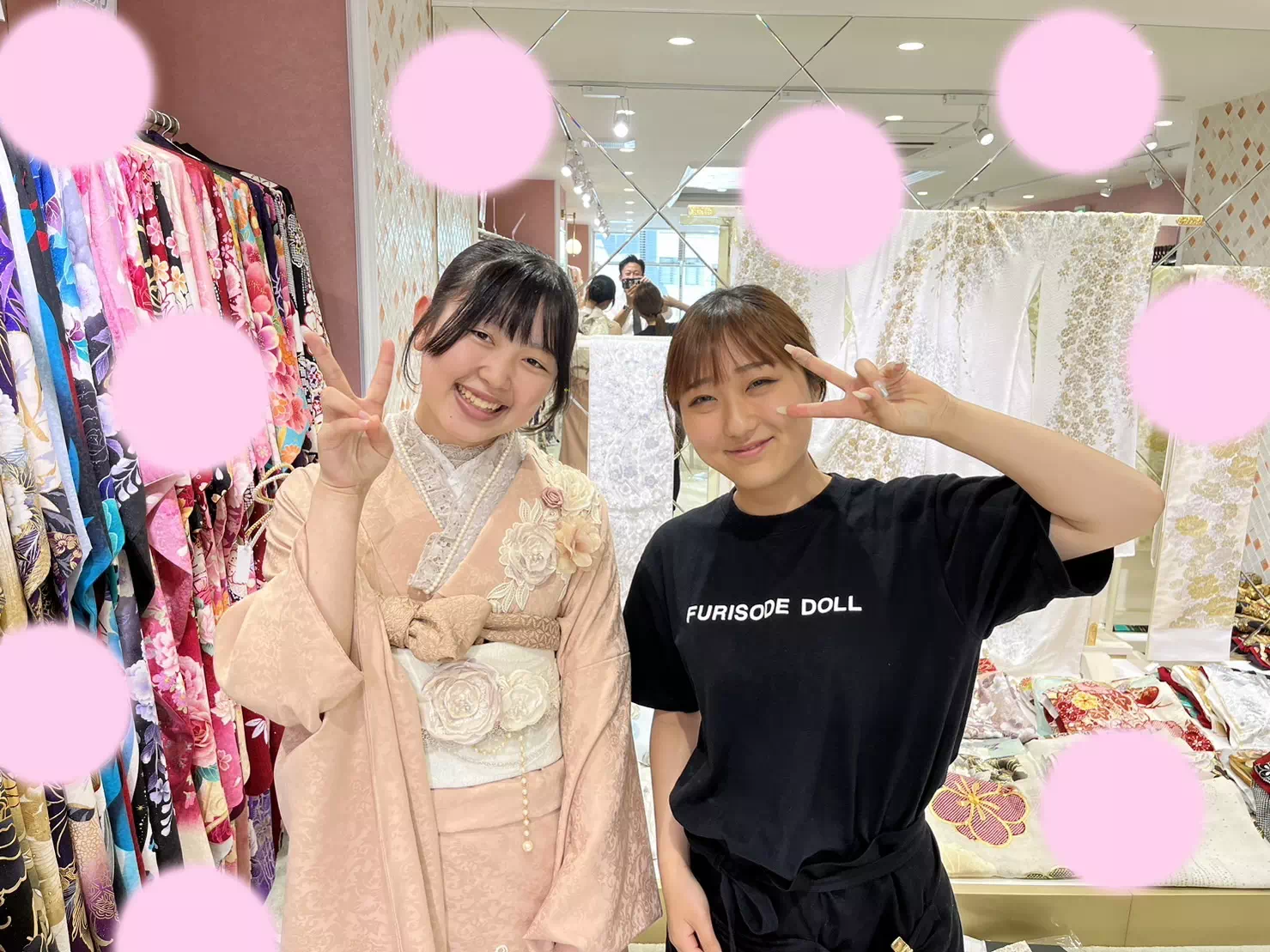 【TAKAZEN姫路店】♡24日　姫路市・加古川市・高砂市で大人気！ピンク×レースが可愛い2026年成人の可愛い姫ちゃん♡