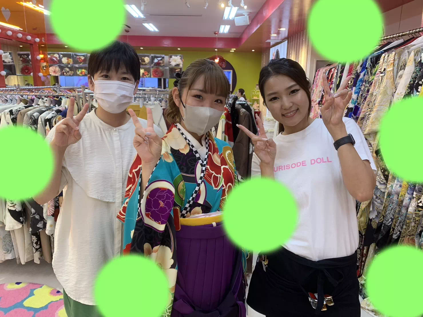 TAKAZEN神戸店　前撮り撮影会　イマドキ　カワイイ　コディネート　振袖　レンタル　袴　