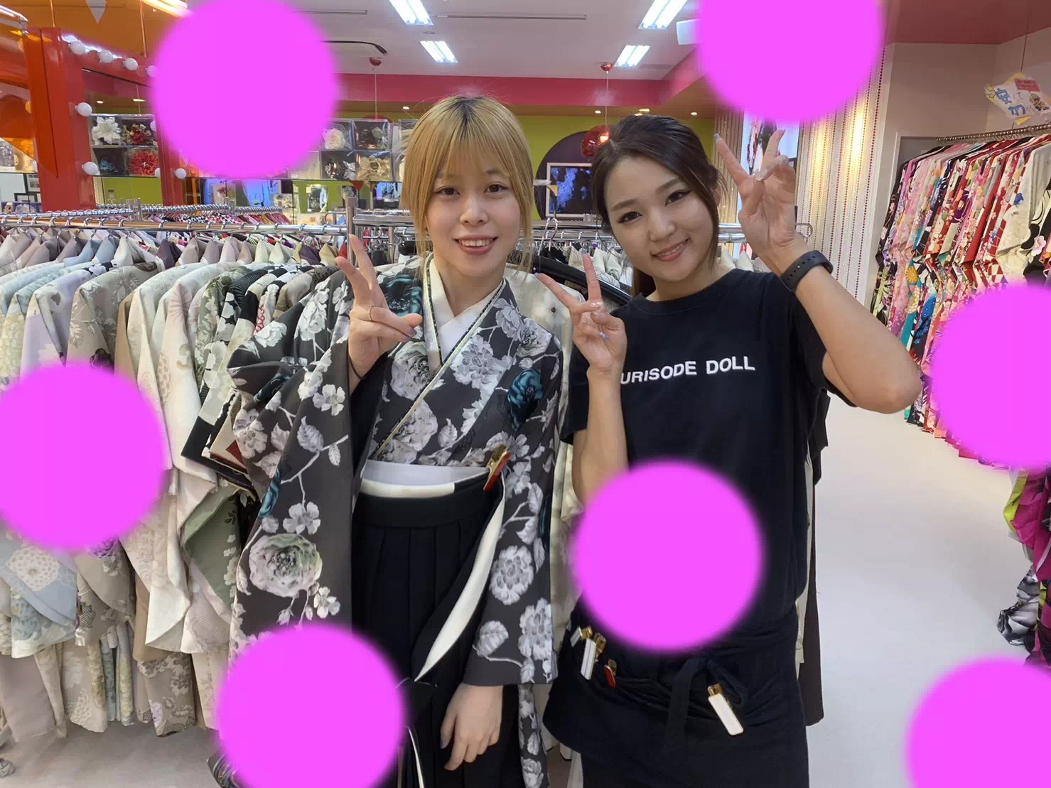 TAKAZEN神戸店　前撮り撮影会　イマドキ　カワイイ　コディネート　振袖　レンタル　袴　