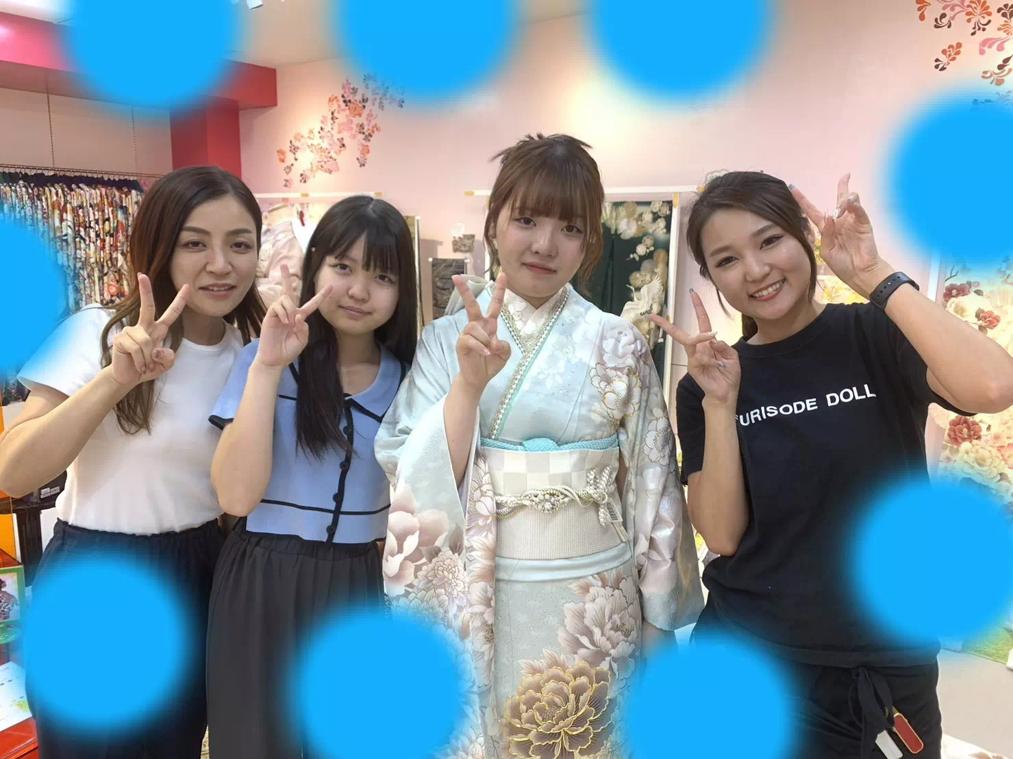 TAKAZEN神戸三宮店　前撮り撮影会　イマドキ　カワイイ　コディネート　振袖　レンタル　袴　