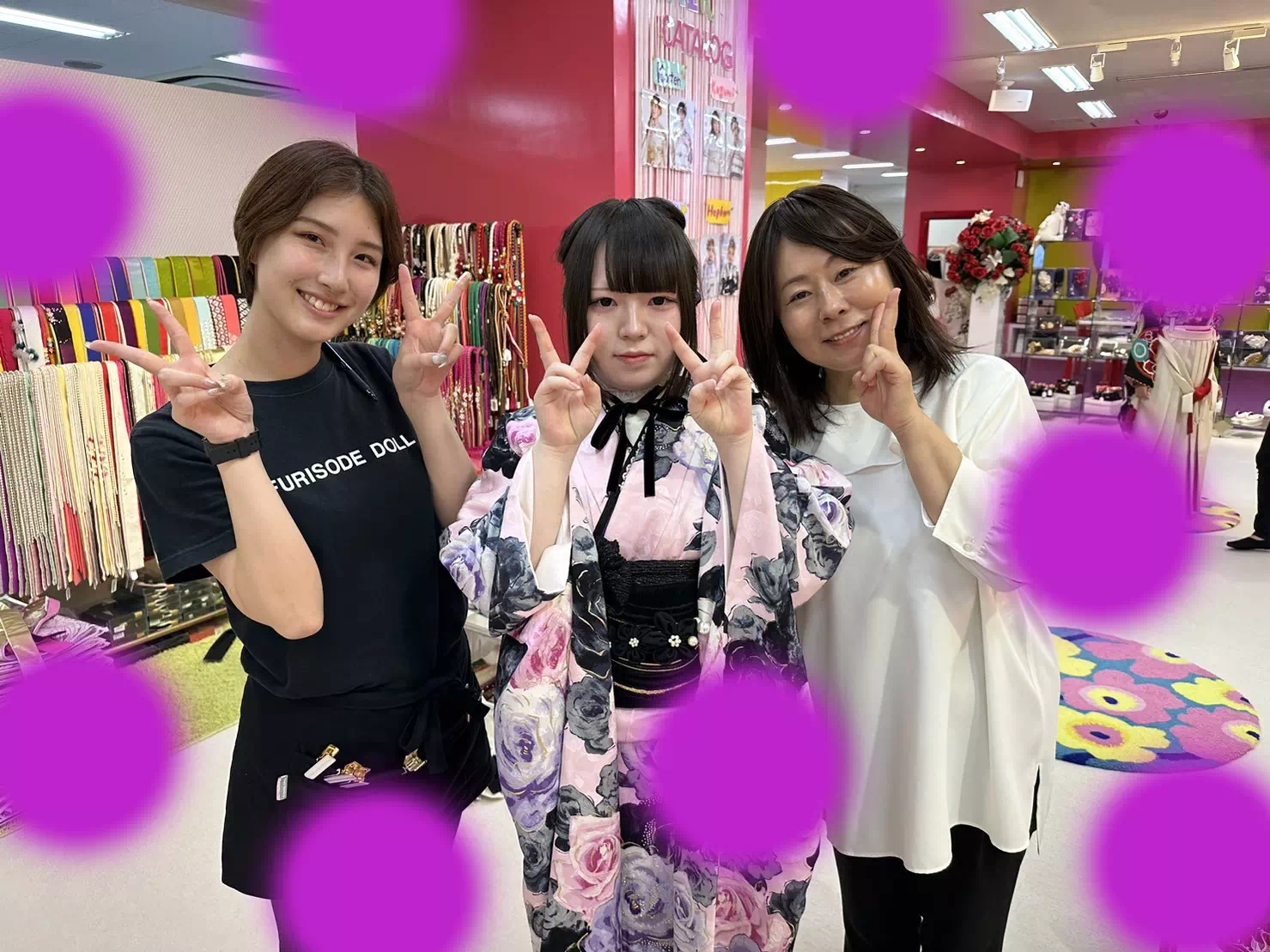 TAKAZEN神戸店　前撮り撮影会　イマドキ　カワイイ　コディネート　振袖　レンタル　袴　