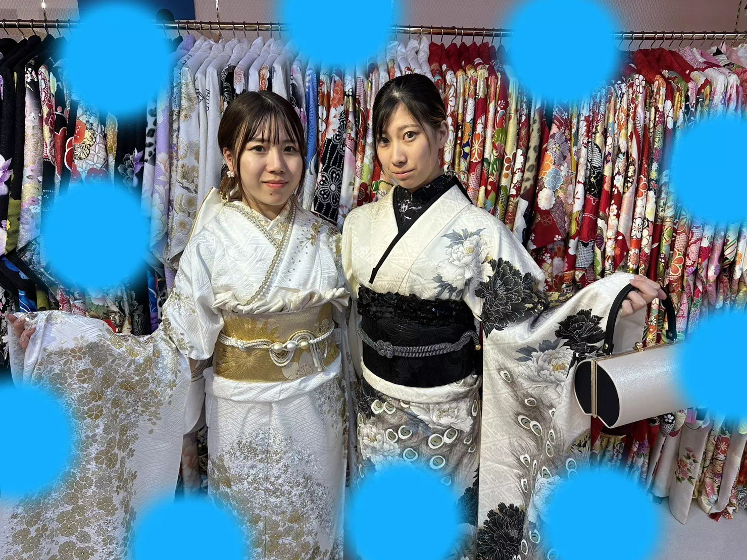TAKAZEN神戸店　前撮り撮影会　イマドキ　カワイイ　コディネート　振袖　レンタル　袴　