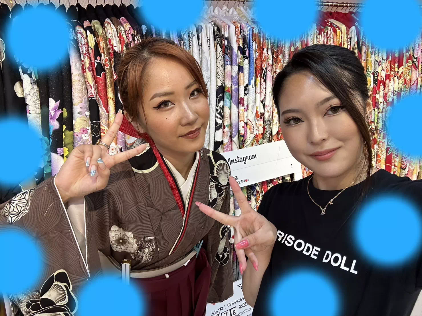 TAKAZEN神戸店　前撮り撮影会　イマドキ　カワイイ　コディネート　振袖　レンタル　袴　