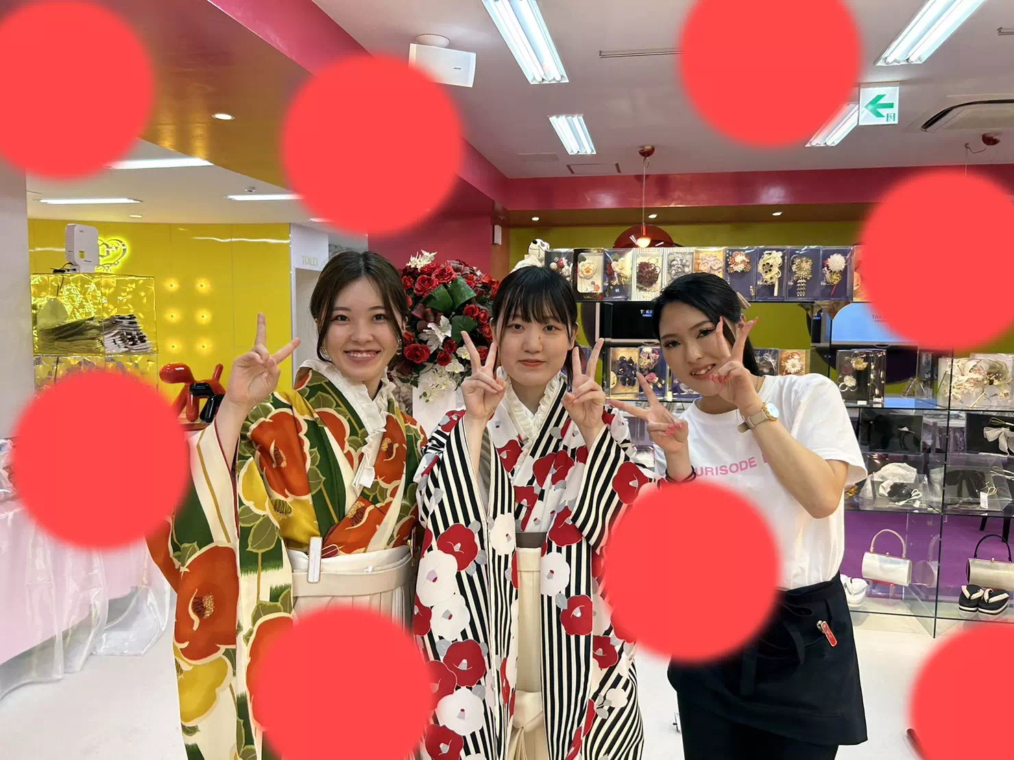TAKAZEN神戸店　袴　前撮り撮影会　イマドキ　カワイイ　コディネート　振袖　レンタル　袴　