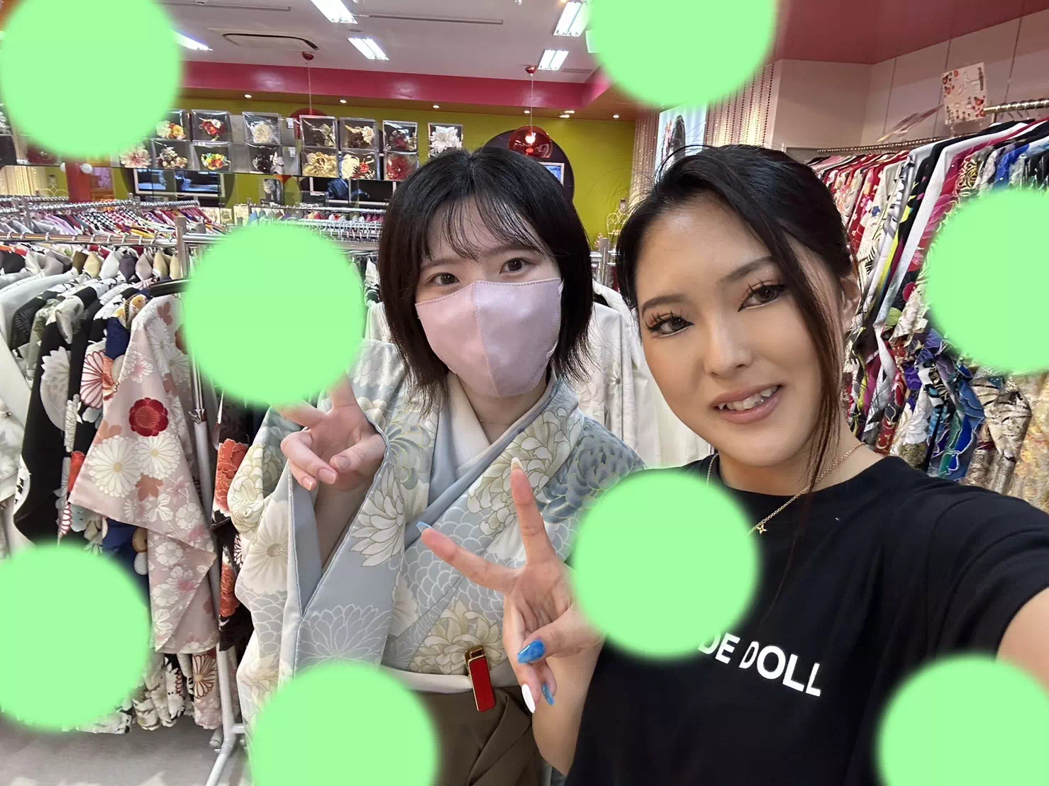 TAKAZEN神戸店くすみ　前撮り撮影会　イマドキ　カワイイ　コディネート　振袖　レンタル　袴　