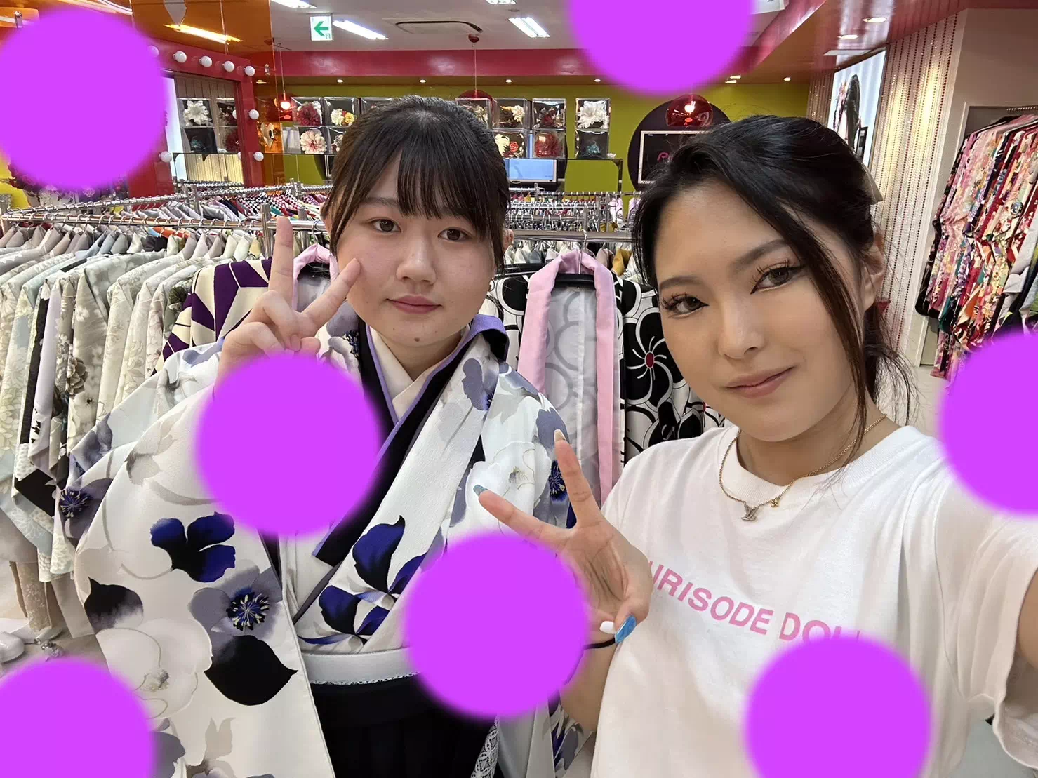 TAKAZEN神戸店　袴　前撮り撮影会　イマドキ　カワイイ　コディネート　振袖　レンタル　袴　