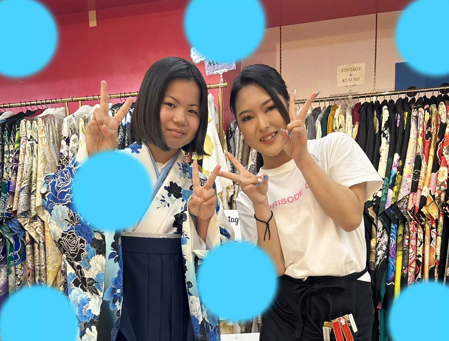 TAKAZEN神戸店 卒業式　袴レンタル　青　かっこいい　モード　格安　オススメ　