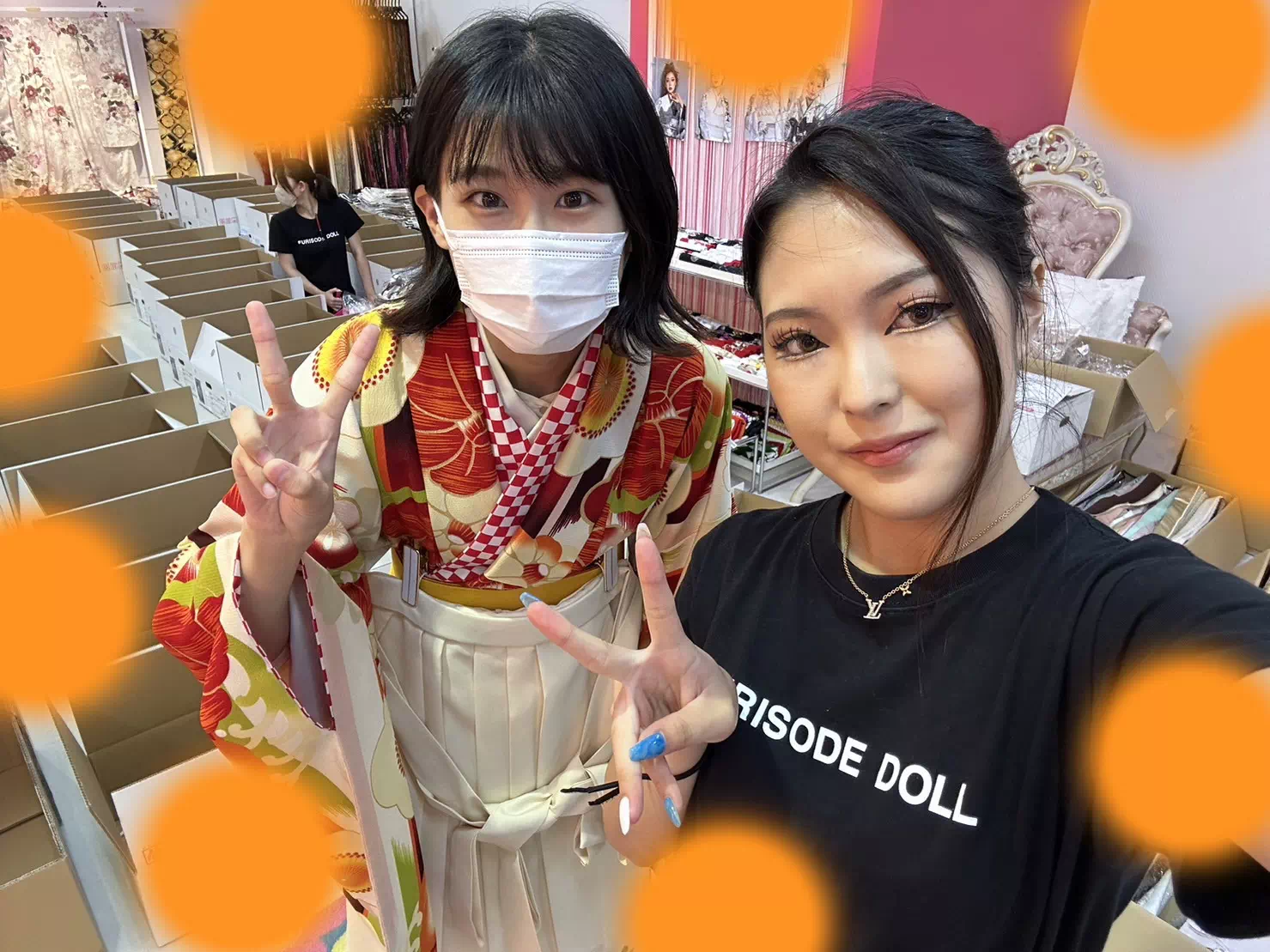 TAKAZEN神戸店　前撮り撮影会　イマドキ　カワイイ　コディネート　振袖　レンタル　袴　