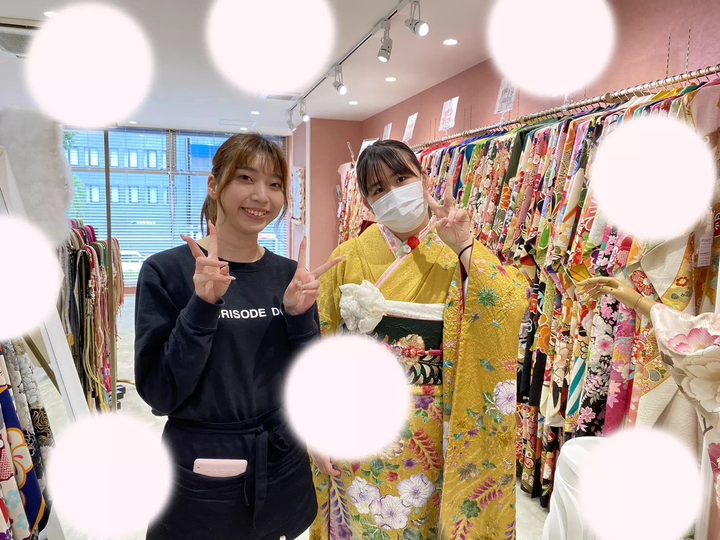 【TAKAZEN姫路店】♡１日　お家のお振袖を小物でイマドキにアレンジしてお写真撮影！持ち込みプランで素敵なお写真を残すママ振姫ちゃん♡