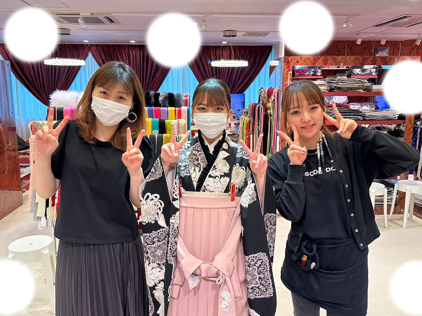 袴レンタル　白袴　ブラウン　