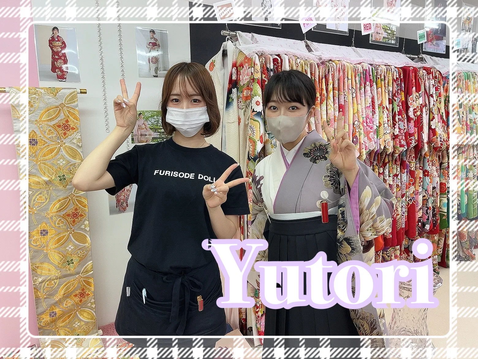 袴　レンタル　奈良　おしゃれ　紫　黒　大学院　大人っぽい