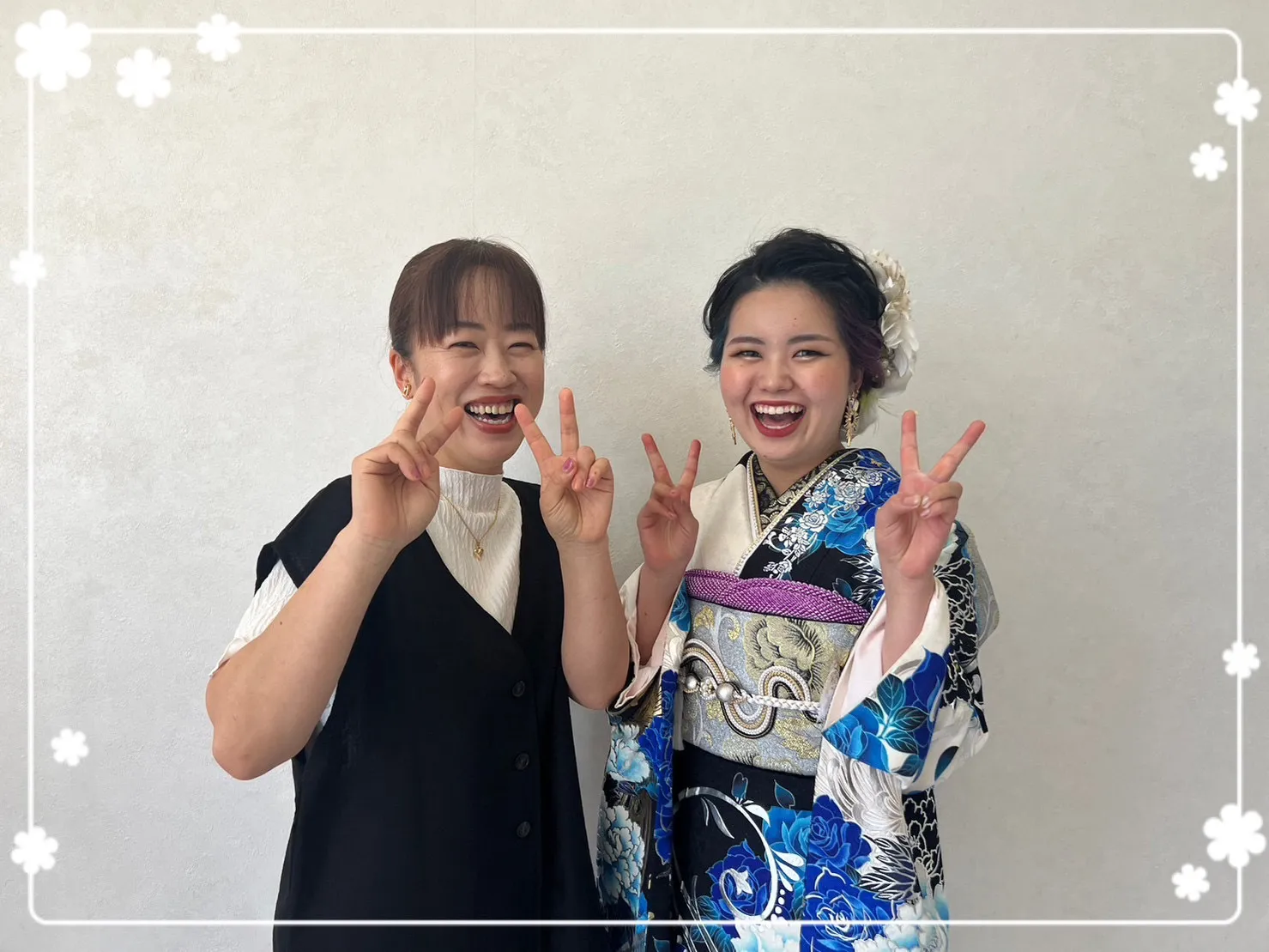 振袖レンタル　奈良　橿原　かわいい　おしゃれ　個性派　かっこいい　モード系　ブルー