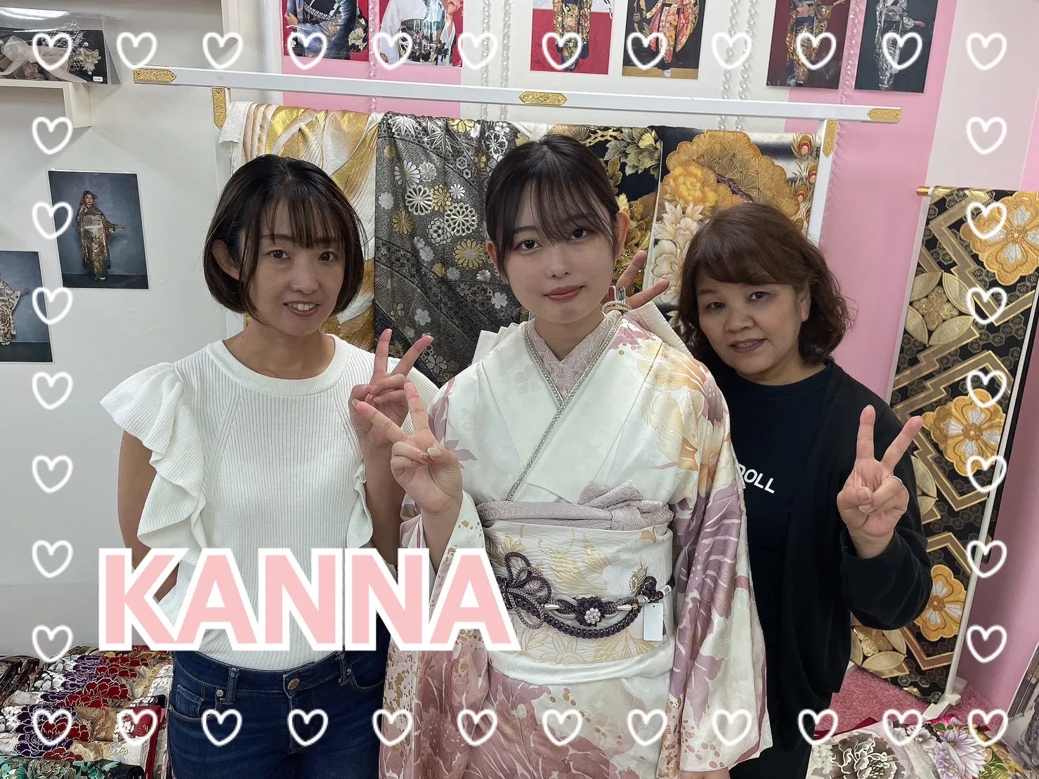 振袖　レンタル　奈良　おしゃれ　白　かわいい　エライザ　ゴールド　ピンク