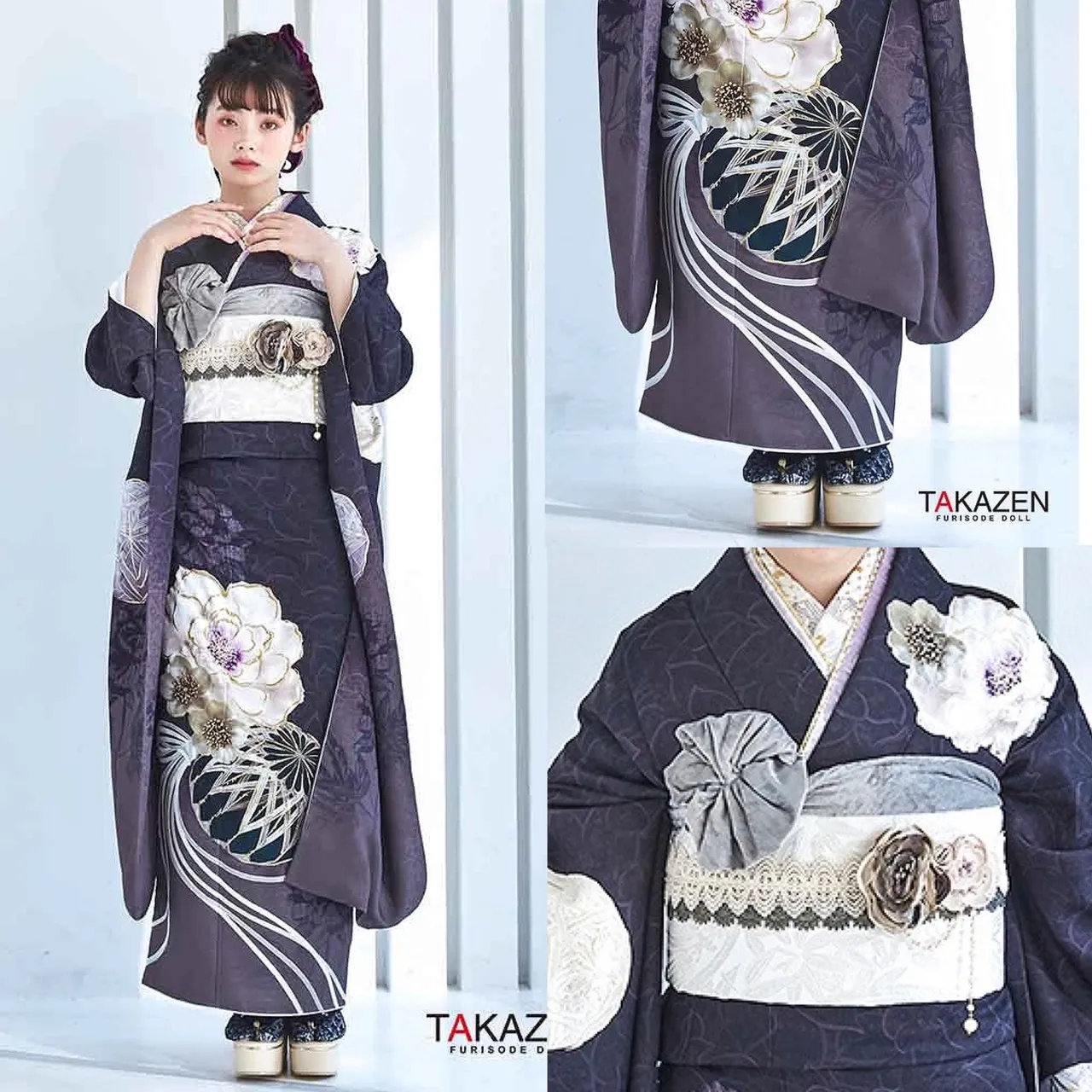 振袖レンタル　奈良　橿原　かわいい　おしゃれ　個性派　かわいい　かっこいい　くすみ　イマドキ　ヴィンテージ