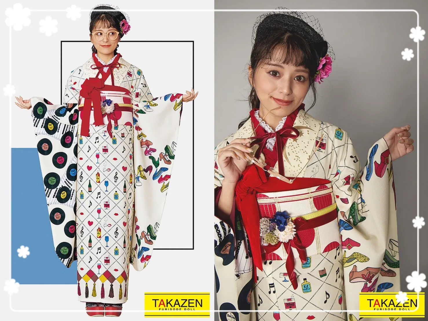 振袖　レンタル　奈良　前撮り撮影会　かわいい　カラフル　個性派　レトロ