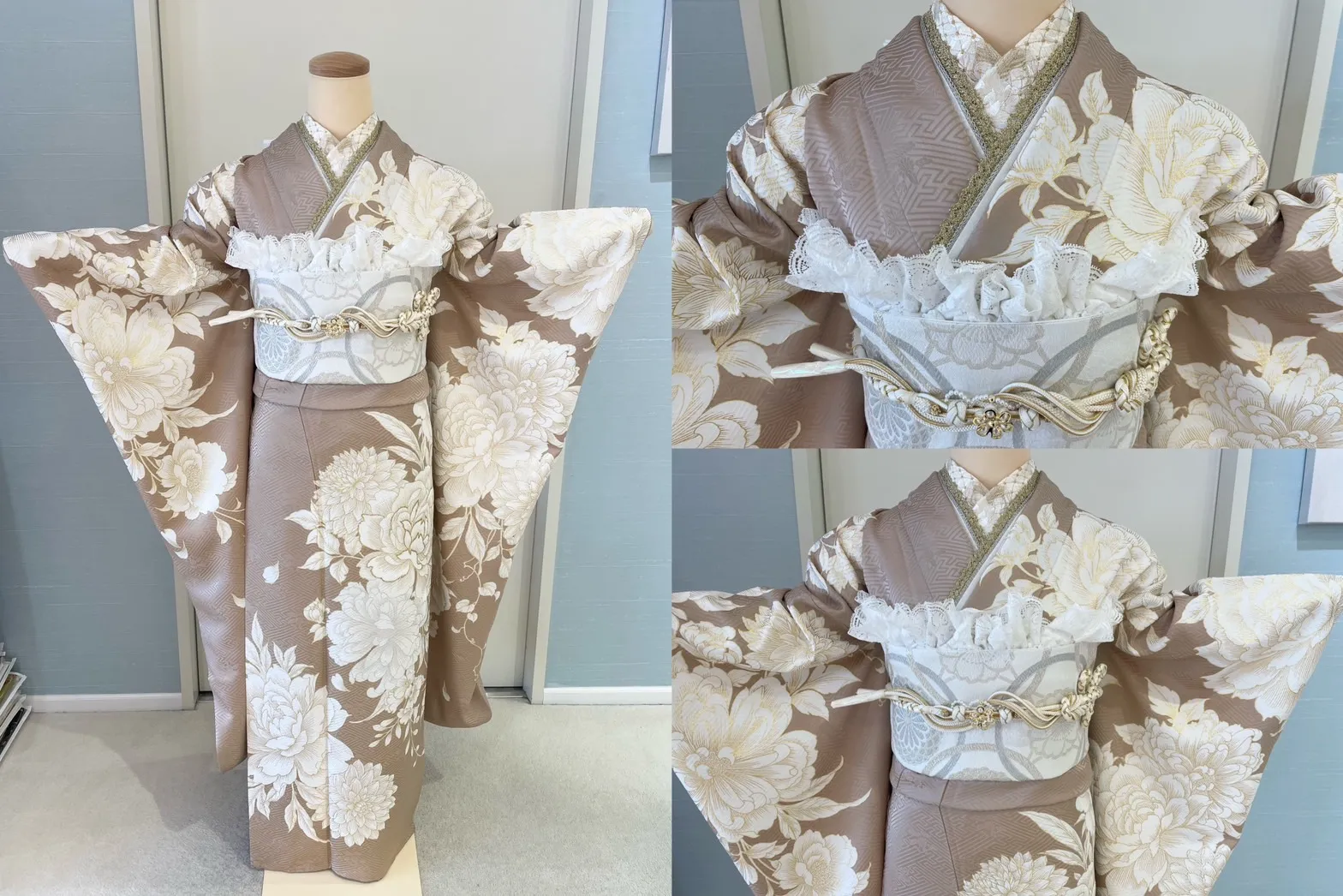 成人式　振袖レンタル　くすみカラー　イマドキ　TAKAZEN