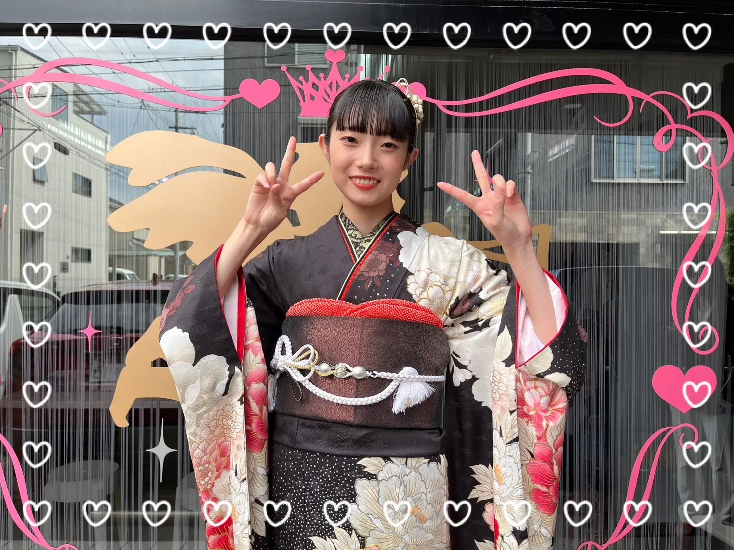 振袖　レンタル　奈良　前撮り撮影会　かわいい　赤　古典　おしゃれ　前撮り撮影会　かわいい　