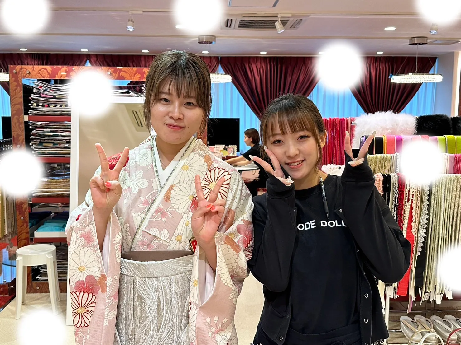 袴レンタル　くすみ　キラキラ　かわいい