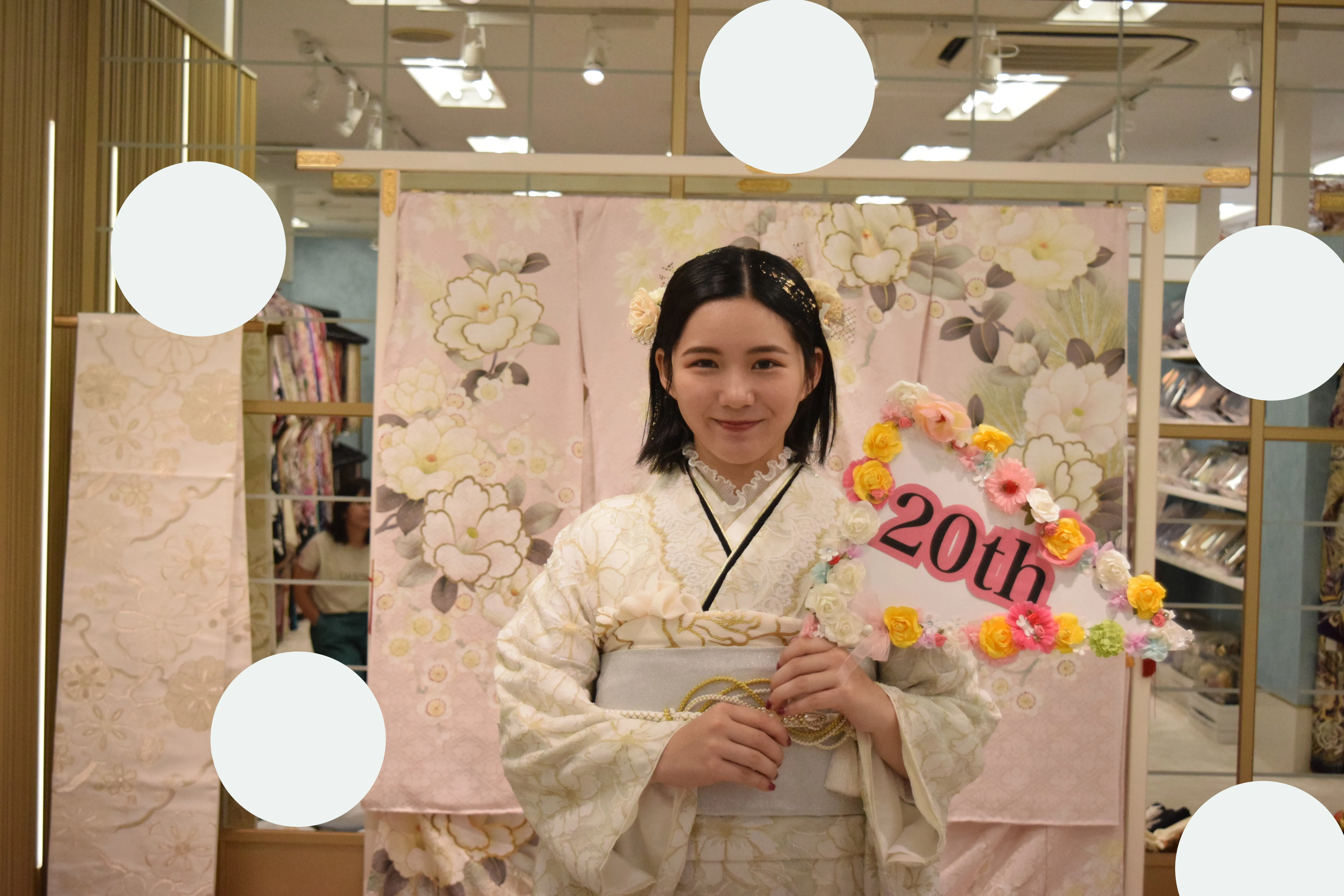 前撮り　振袖　撮影会　レース