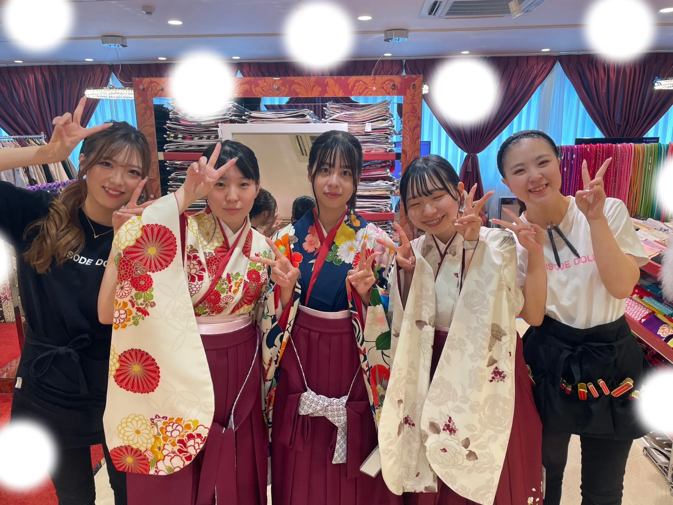 袴レンタル　くすみ　キラキラ　かわいい
