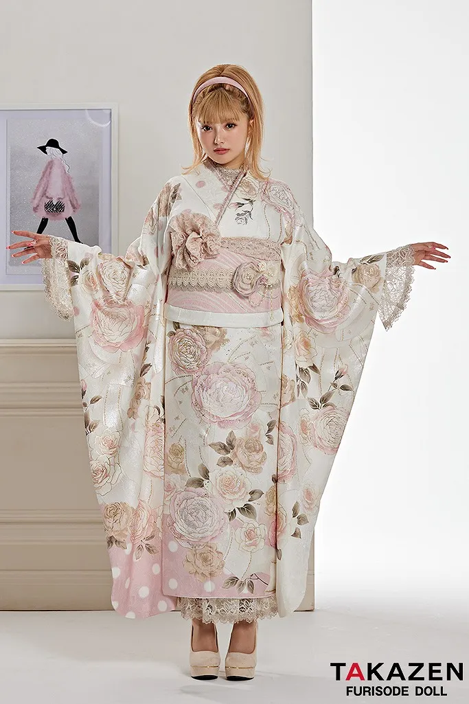 成人式　レンタル　振袖　可愛い　今どき　淡い色　CHANEL　オリジナル　人と被らない　オシャレ　ピンク