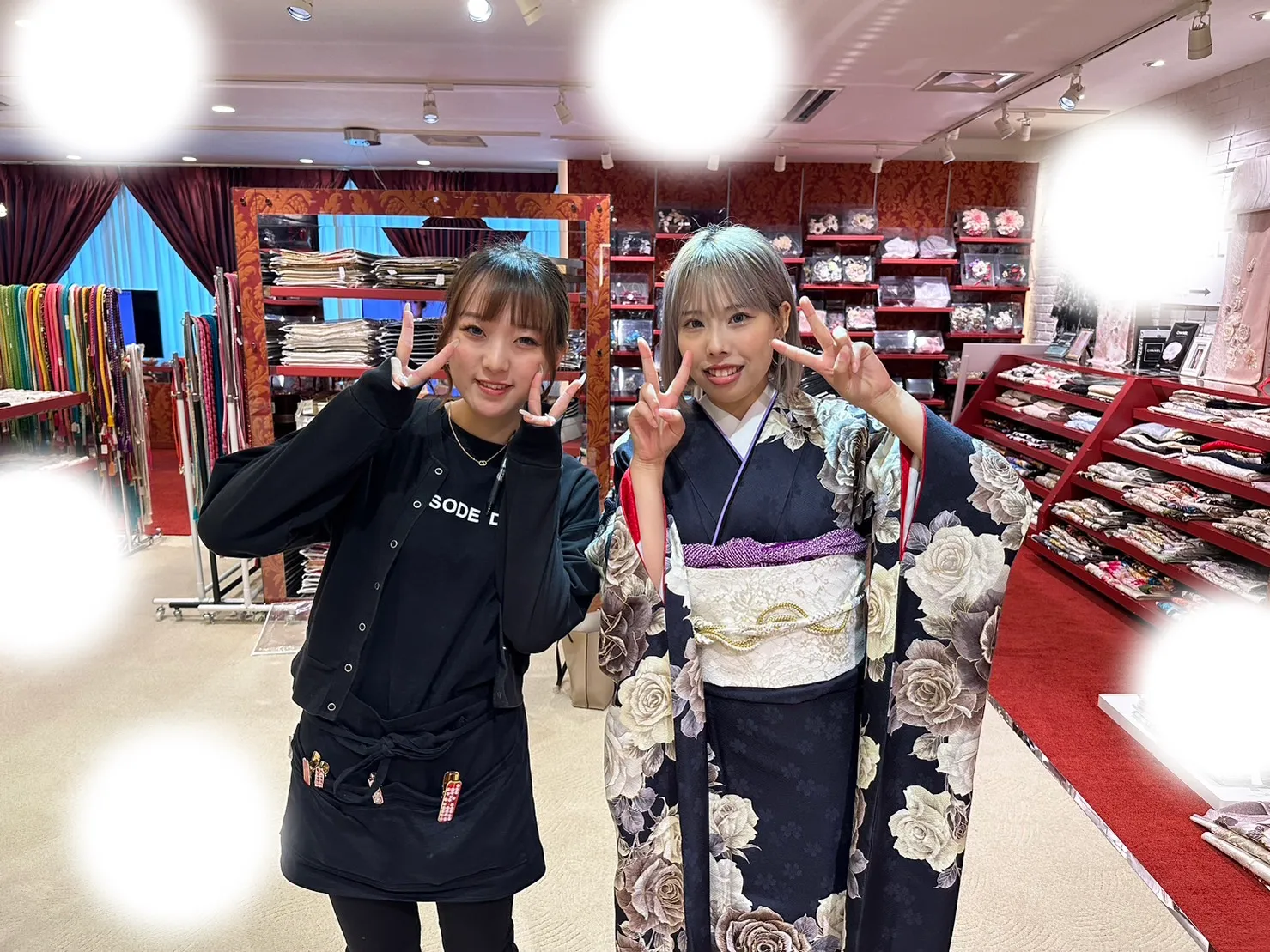 袴レンタル　振袖レンタル　くすみ　キラキラ　かわいい　梅田　大阪　安い　イマドキ　古典　くすみカラー　前撮り　ヴィンテージ　渋い