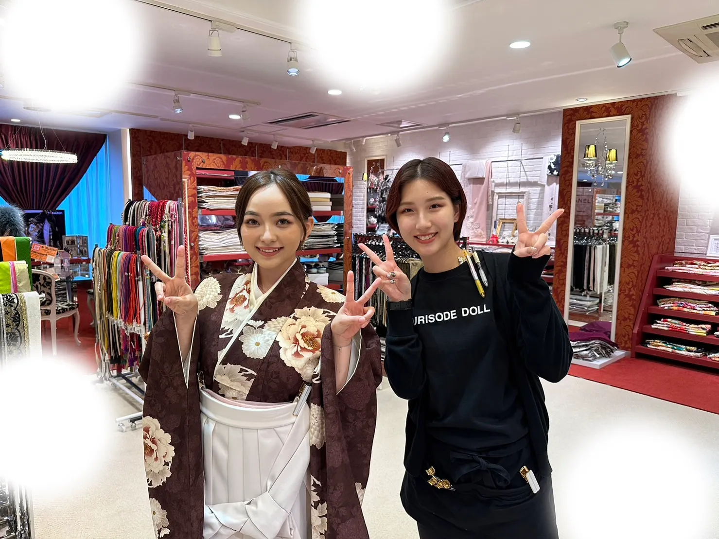 袴レンタル　振袖レンタル　くすみ　キラキラ　かわいい　梅田　大阪　安い　イマドキ　古典　くすみカラー　前撮り　ヴィンテージ　渋い
