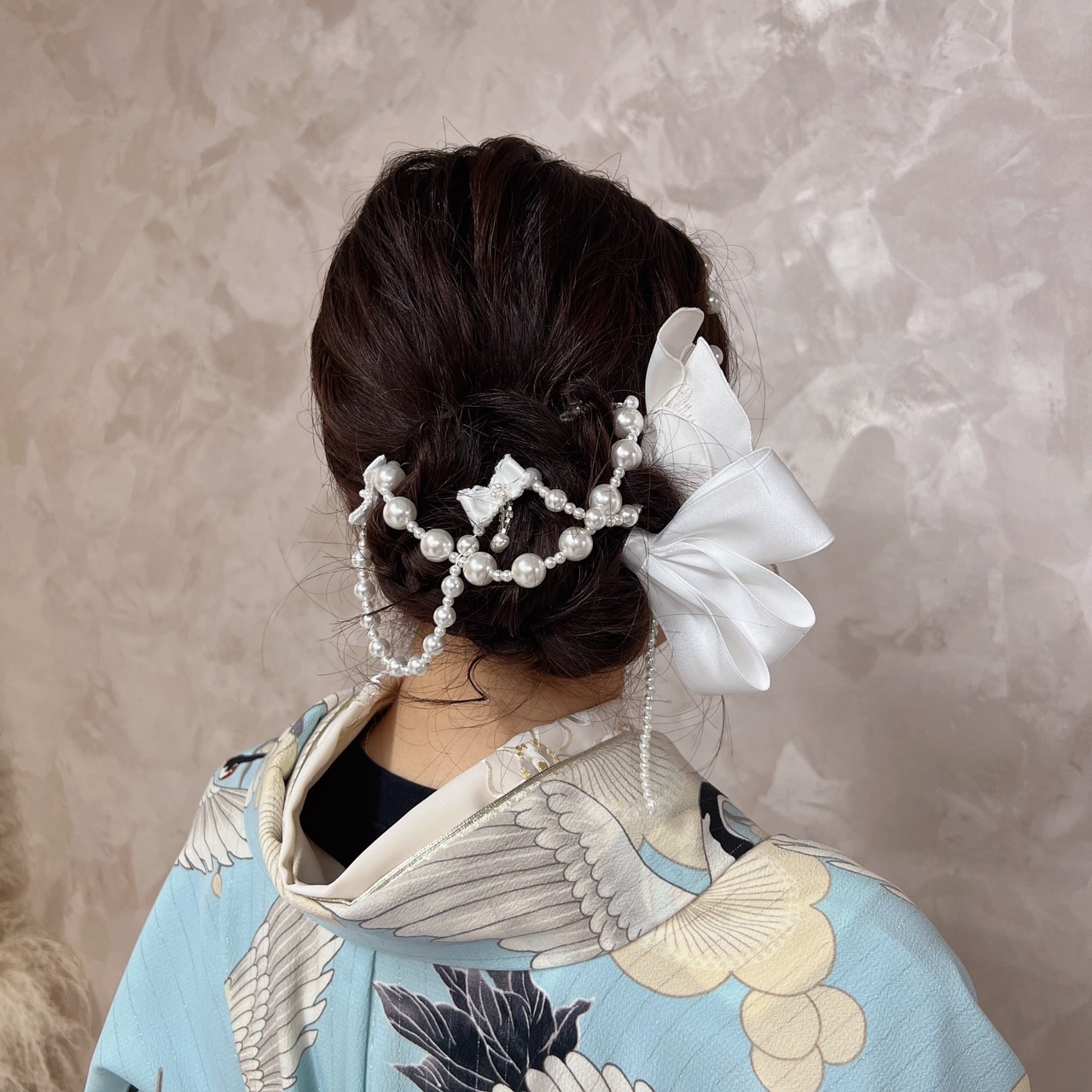 成人式　振袖　前撮り　卒業式　袴　髪飾り　ヘアアレンジ　ヘアメイク
